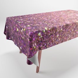 Mauve Iridescent Glitter Tablecloth