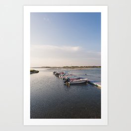 Sailboats on the Dock - Cape Cod Travel Photography Art Print