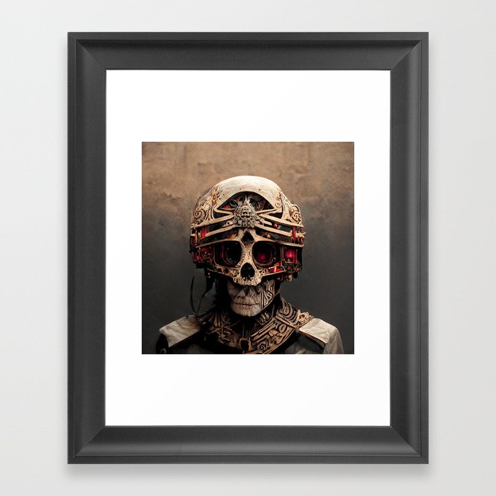 Aztec Warrior Framed Art Print