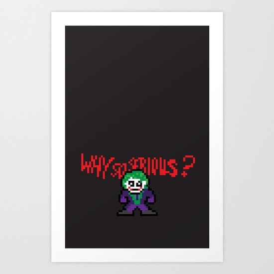 The Dark Pixel Art Print