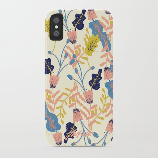 Pastel Floral Pattern iPhone Case