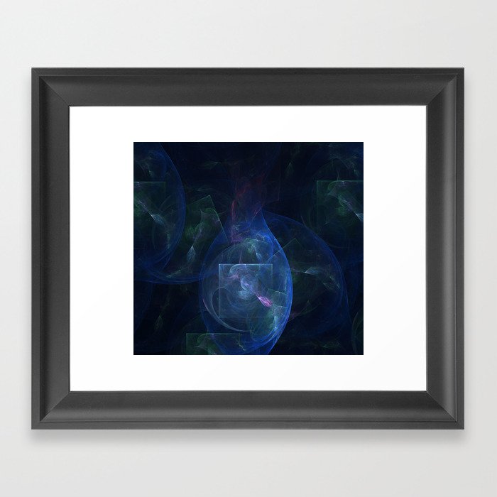 Blue abstract Framed Art Print