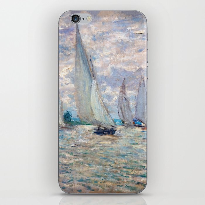 Claude Monet - Boats Regatta at Argenteuil iPhone Skin