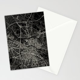 Wroclaw, Poland - City Map - Wroclove Stationery Card