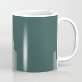 Bistro Green dark teal solid color modern abstract pattern  Coffee Mug
