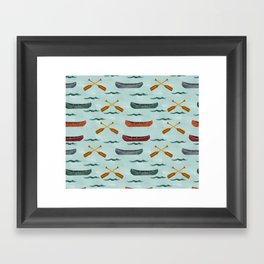 Canoes Framed Art Print