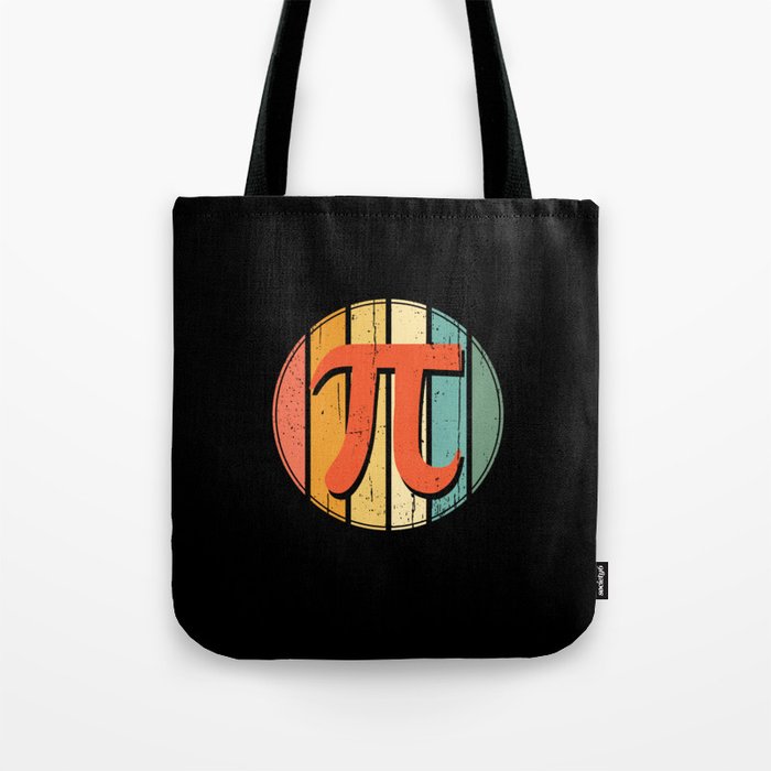 Vintage Retro Pi Math Geek Mathematician Pi Day Tote Bag