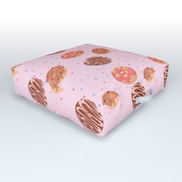 Donuts Donuts Donuts Outdoor Floor Cushion