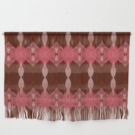 abstract pattern in pink colors with browns Wall Hanging