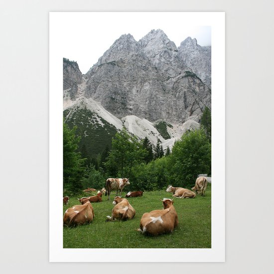 Vrsic pass Slovenia Art Print