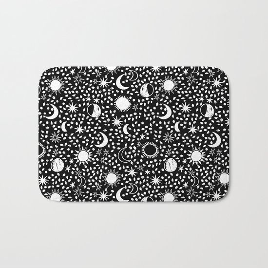 Sun, Moon, Stars by Andrea Lauren Bath Mat