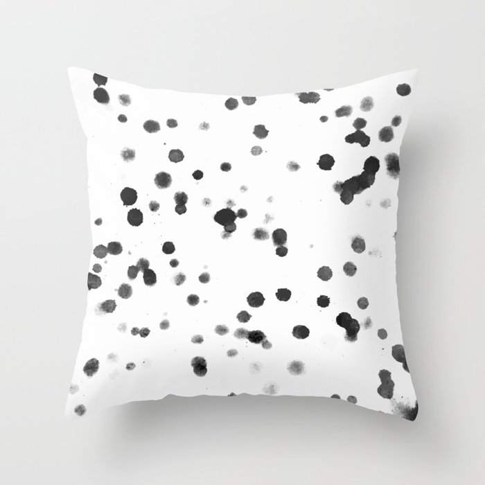 Spots and dots Throw Pillow