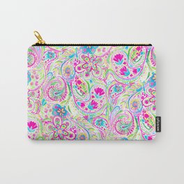 Paisley Watercolor Brights Carry-All Pouch