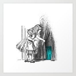 Follow The White Rabbit Art Print