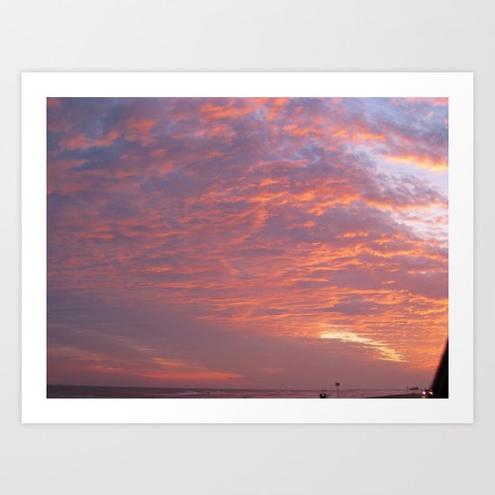 Galveston Sunset I Art Print