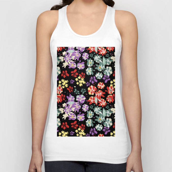 Colourful Vintage Garden By SalsySafrano. Tank Top