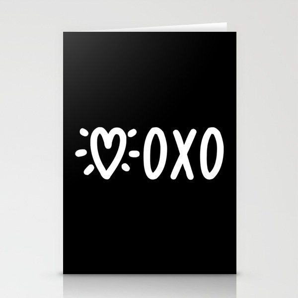 Heart OXO Stationery Cards