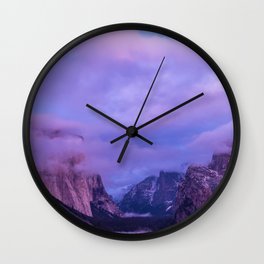 Nightfall in Valley Wall Clock