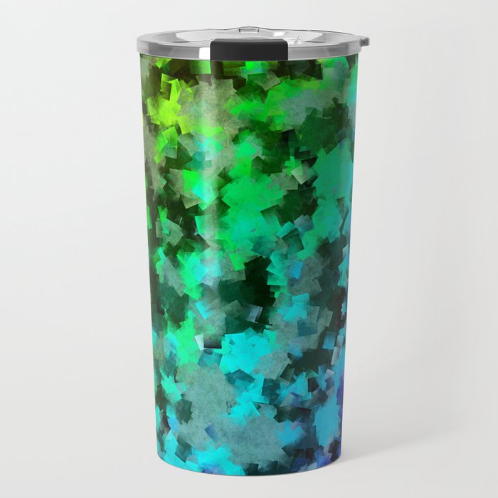 Starrider -- Abstract cubist color expansion Travel Mug