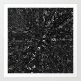 Monochrome black sky Art Print