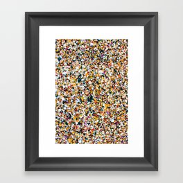 Crushed Sea Shells Framed Art Print