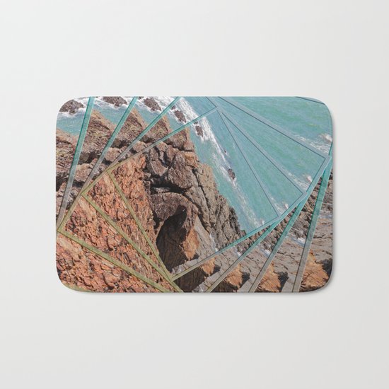 Ocean View in a Twist Bath Mat