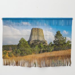 Close Encounter - Devils Tower on Autumn Day in the Black Hills of Wyoming Wall Hanging
