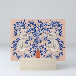 Leopard Vase Mini Art Print