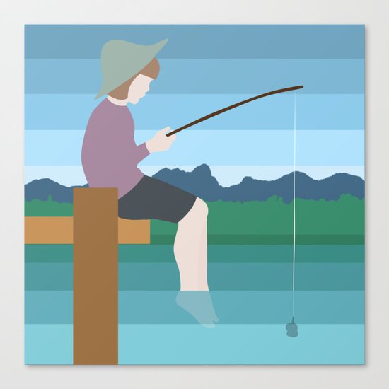 FISHING Canvas Print