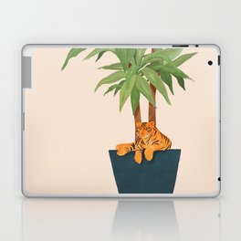 Dracaena Plant and Tiger Laptop Skin