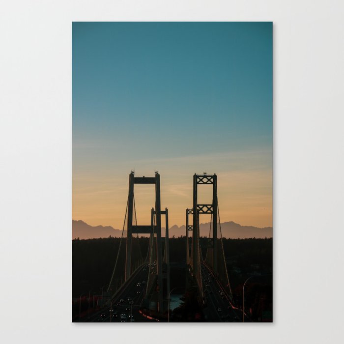 Tacoma Narrows Sunset Canvas Print