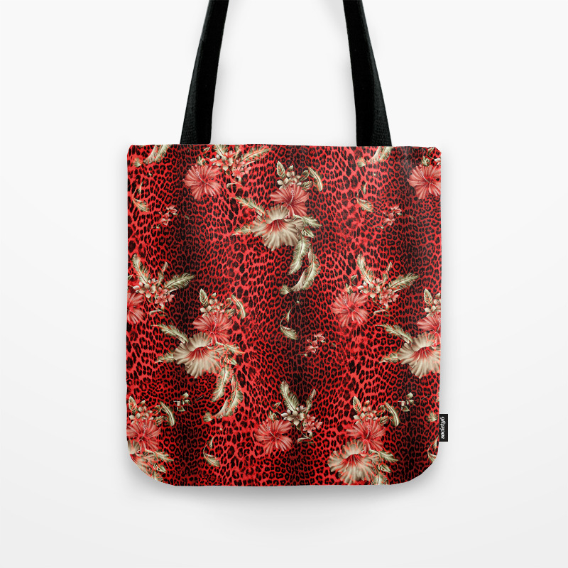 red leopard bag