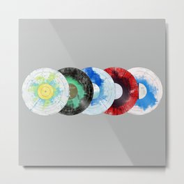 vinyl collecton Metal Print | Rockyvotolato, Singlemothers, Vinyl, Owen, Records, Painting, Ink, Armorforsleep, Watercolor, Band 
