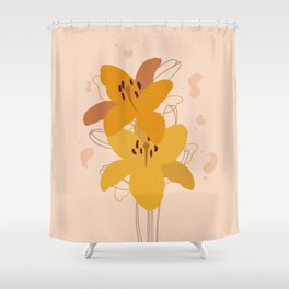 Bohemian lilies Shower Curtain
