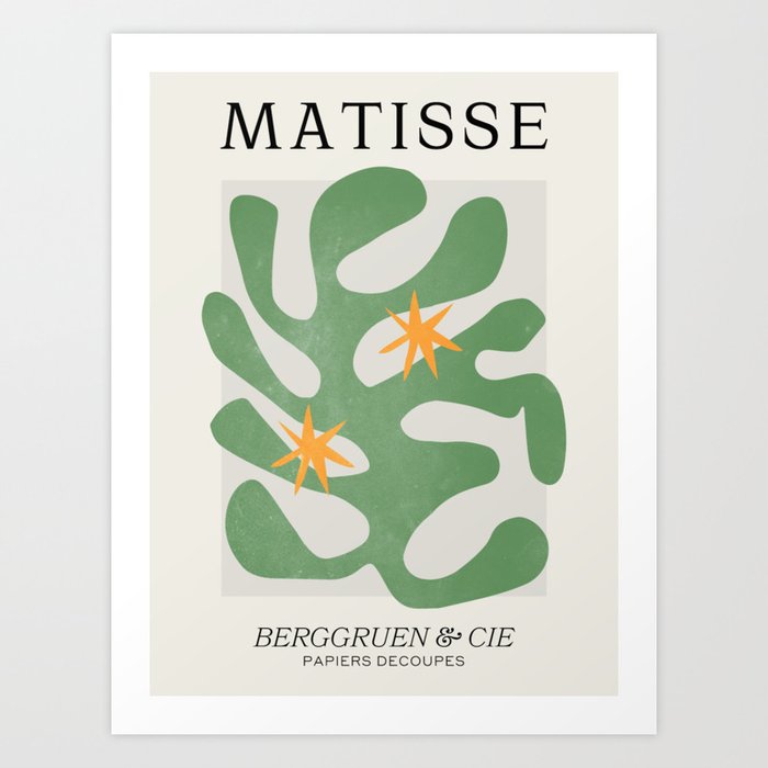 Fern Green Leaf: Matisse Series 01 | Mid-Century Edition Art Print