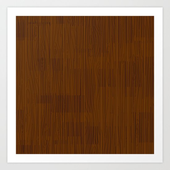 Retro Wood by Friztin Art Print