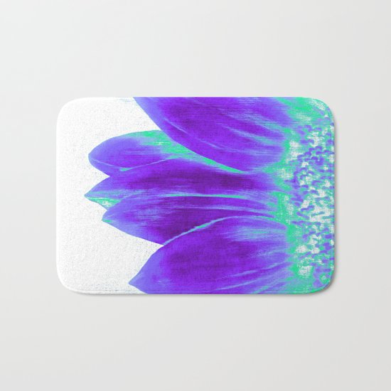 Sunflower Bright Violet & Mint Green Bath Mat