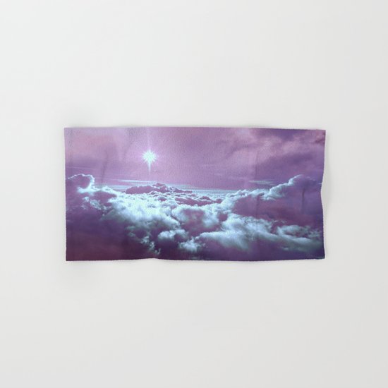 Mystic Clouds Lavender Aqua Hand & Bath Towel