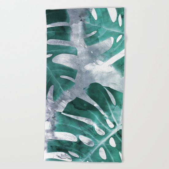 Monstera Theme 1 Beach Towel