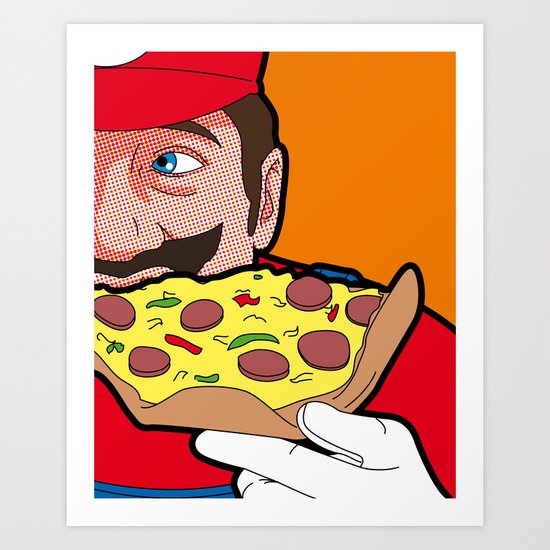 The secret Life of Heroes - MarioFood Art Print