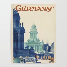Vintage Berlin Germany Travel Poster Poster