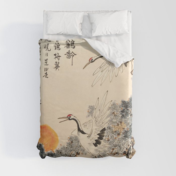 Asian traditional painting Duvet Cover