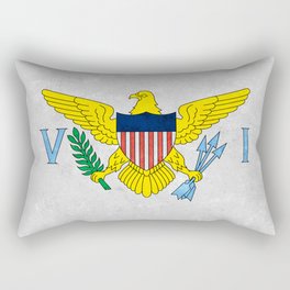 Flag of The US Virgin Islands American Flags Banner Standard Colors Rectangular Pillow