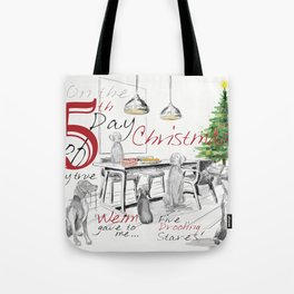 FIFTH DAY OF CHRISTMAS WEIMS Tote Bag