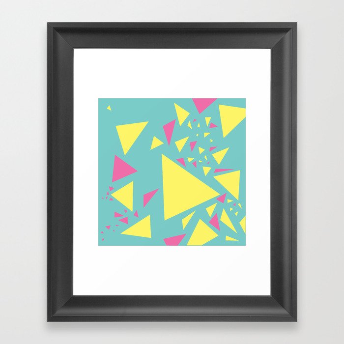 Triangles Framed Art Print