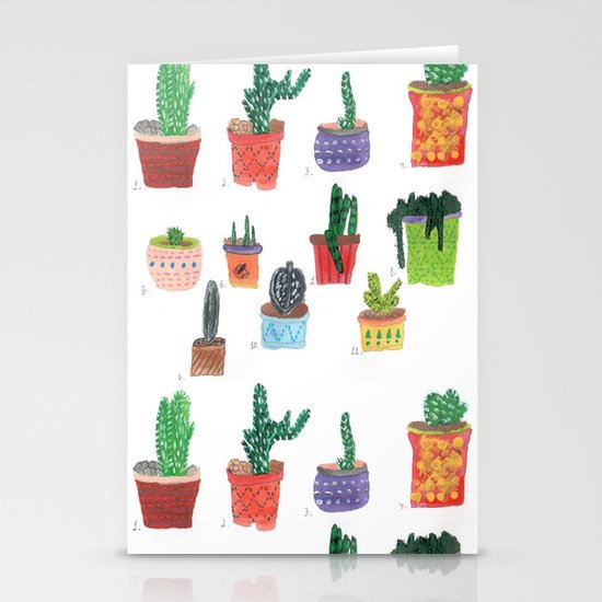 Cactos. Stationery Cards