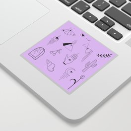 Purple Flash Sheet Sticker