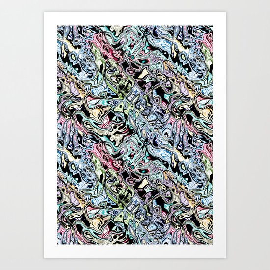 abstract graffiti Art Print