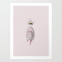 Chihiro Mouse and Fly Art Print