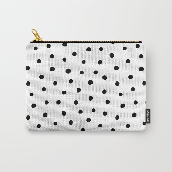 Polka Dot White Background Carry-All Pouch